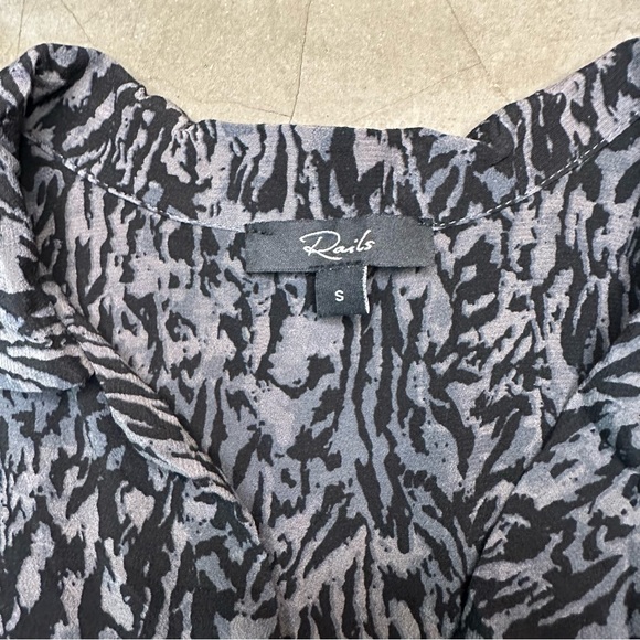 Rails Beatrice Dress - Black Leopard Print Sz Sm - Picture 9 of 11